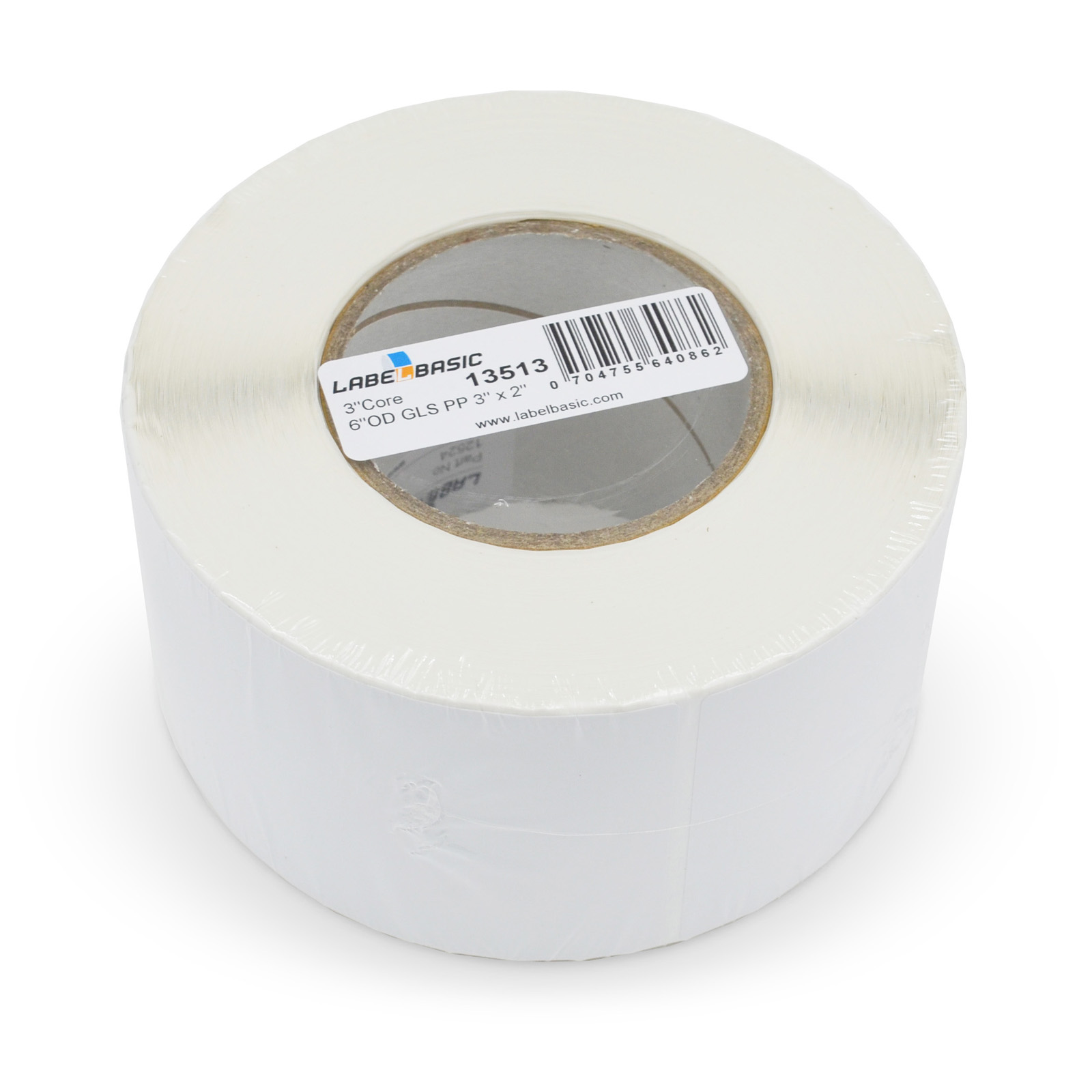 Labels for Primera LX910 3" x 2" 1200 Glossy Polypropylene Labels Per Roll - LabelBasic.com