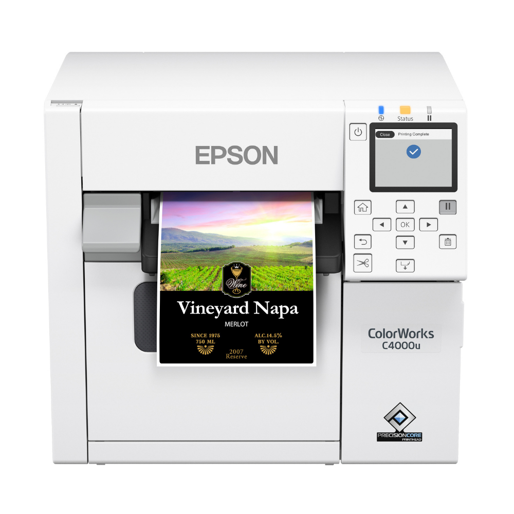Epson ColorWorks CW-C4000 Color Inkjet Label Printer 